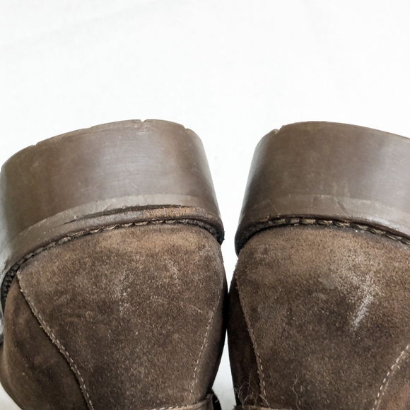 Gucci Horsebit Loafers Brown Suede Men 11.5 Leather Rubber - Picture 12 of 16